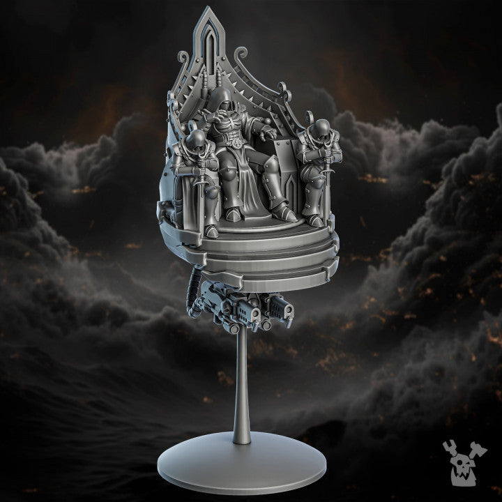 Battle Sisters Furtea Dominus, proxy miniature, 28mm heroic scale unpainted resin, view 2