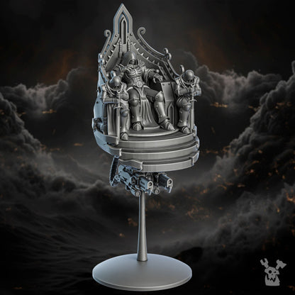 Battle Sisters Furtea Dominus, proxy miniature, 28mm heroic scale unpainted resin, view 2