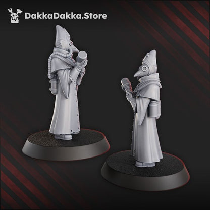 Torquemadas Hospitaller, Trench Warfare proxy miniature, 28mm heroic scale unpainted resin, view 3
