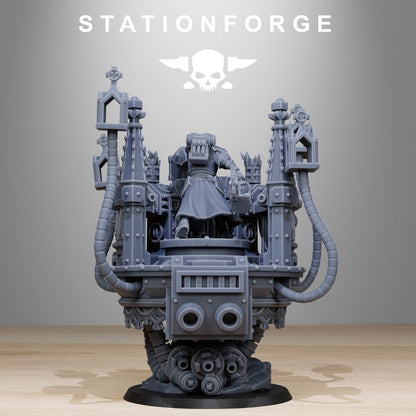 Imperial Army Pulpit, proxy miniature, 28mm heroic scale unpainted resin, view 3