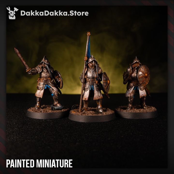 Torquemadas Conquistador Veterans, Trench Warfare proxy miniature, 28mm heroic scale unpainted resin, view 3