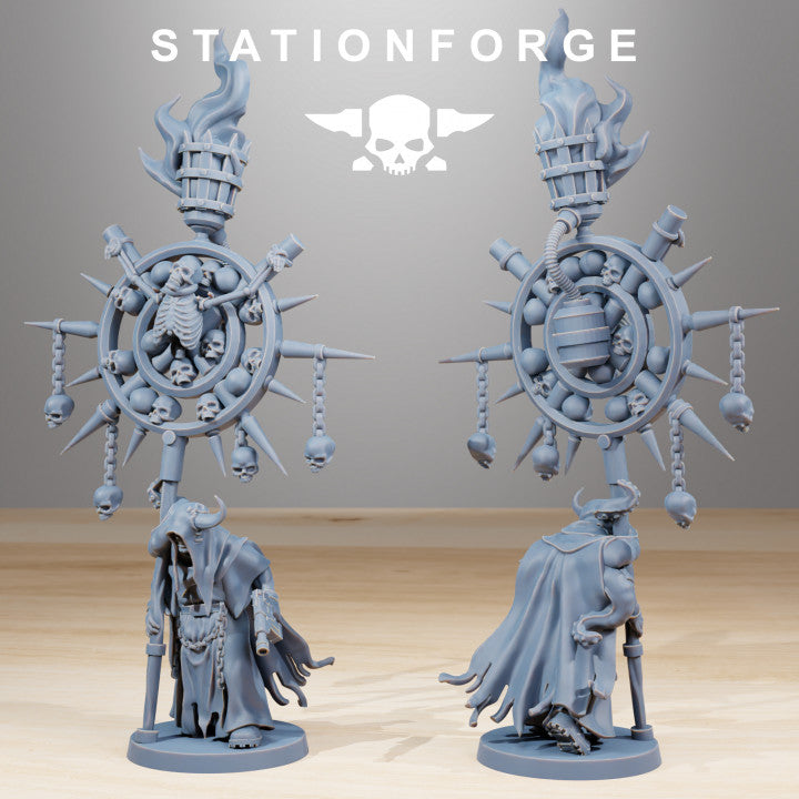 Dark Space Knights Guard Fanatics (10 Units), proxy miniature, squad, 28mm heroic scale unpainted resin, view 6