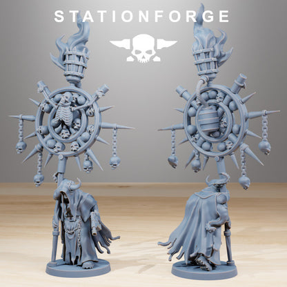 Dark Space Knights Guard Fanatics (10 Units), proxy miniature, squad, 28mm heroic scale unpainted resin, view 6