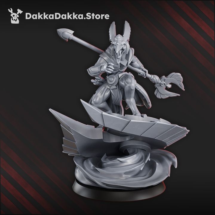 Master Of The Wisdom Spirits, Necro proxy miniature, character, 28mm heroic scale unpainted resin, view 3