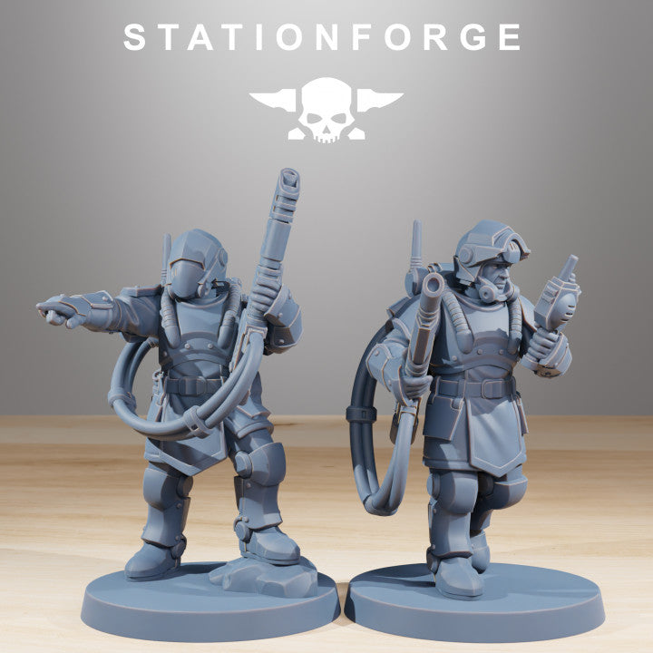 Imperial Army Royal Guard Commandos (11 Units), 28mm heroic scale unpainted resin, view 5