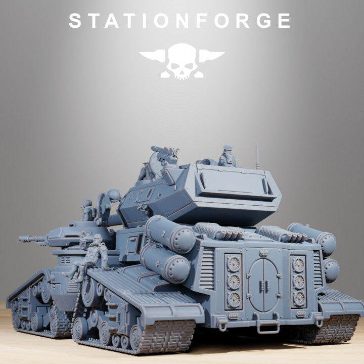 Grim Guard Monolith Builder Kit, Imperial Army proxy miniature, infantry, 28mm heroic scale unpainted resin, view 3