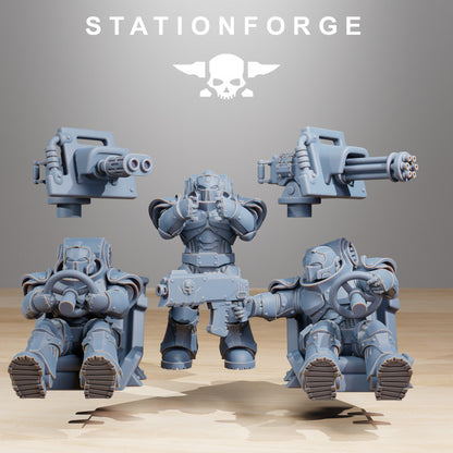 Space Knights Stormrider, proxy miniature, vehicle, 28mm heroic scale unpainted resin, view 4