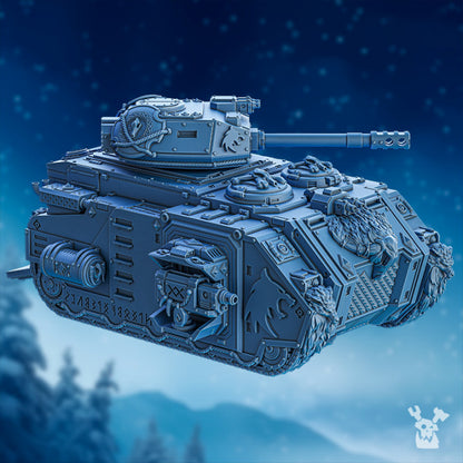 Wolf Knights Apc, proxy miniature, transport, 28mm heroic scale unpainted resin, view 3