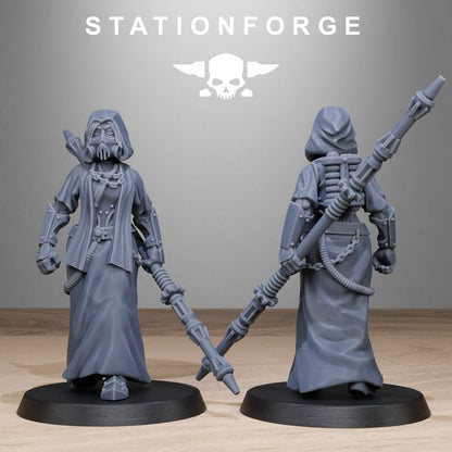 Scavenger Sister Priests, Battle Sisters proxy miniature, character, 28mm heroic scale unpainted resin, view 6