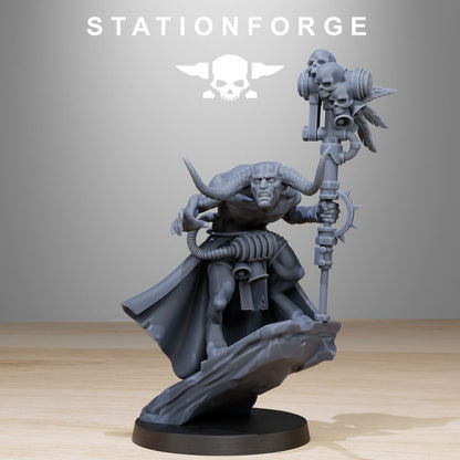 Dark Space Knights Guard Wretched (12 Units), proxy miniature, squad, 28mm heroic scale unpainted resin, view 4
