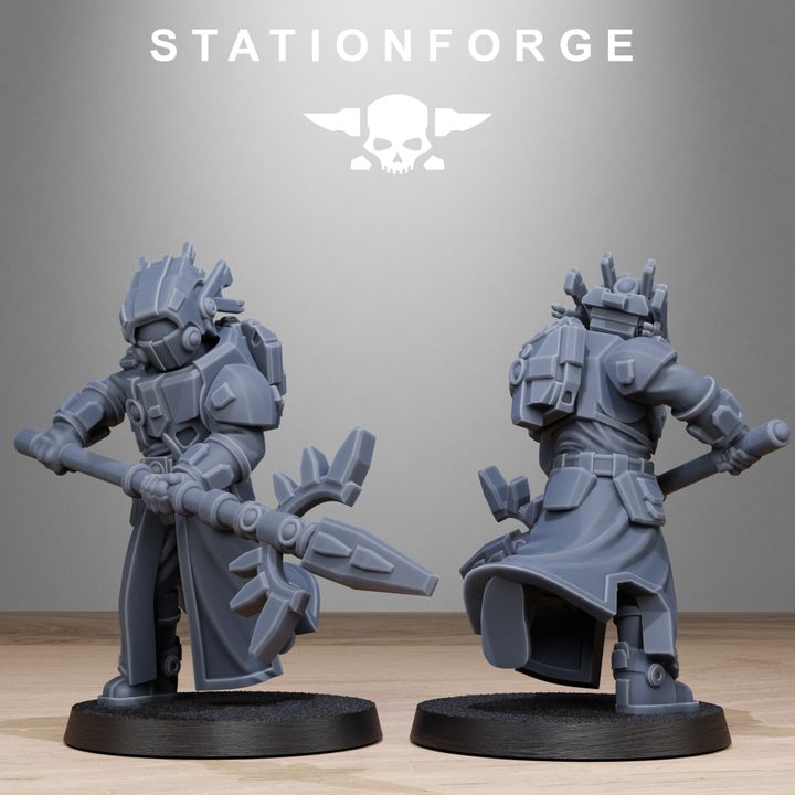 Tuai Priests, proxy miniature, character, 28mm heroic scale unpainted resin, view 10