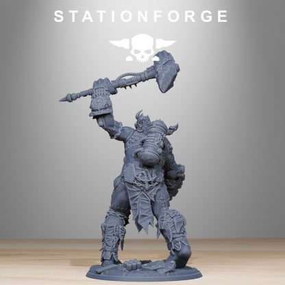 Dark Space Knights Giant Fagrog, proxy miniature, 28mm heroic scale unpainted resin, view 4