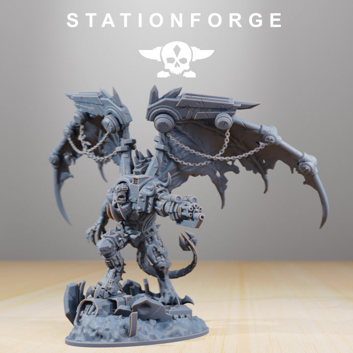 Orks Thazaron, proxy miniature, 28mm heroic scale unpainted resin, view 2