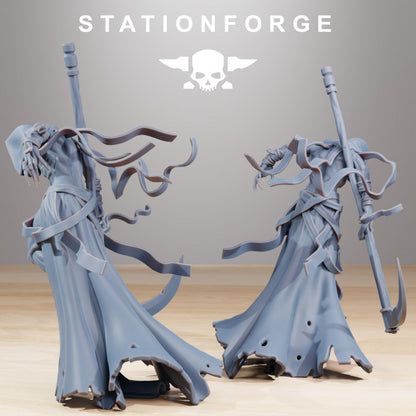Necro Void Deity, proxy miniature, 28mm heroic scale unpainted resin, view 5