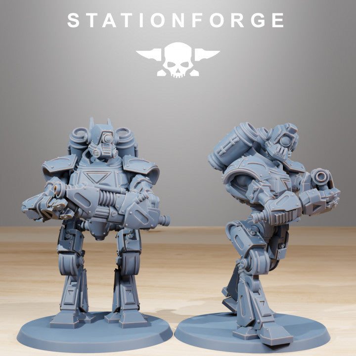 Tech Priests Scavenger Mechanods (10 Units), 28mm heroic scale unpainted resin, view 5