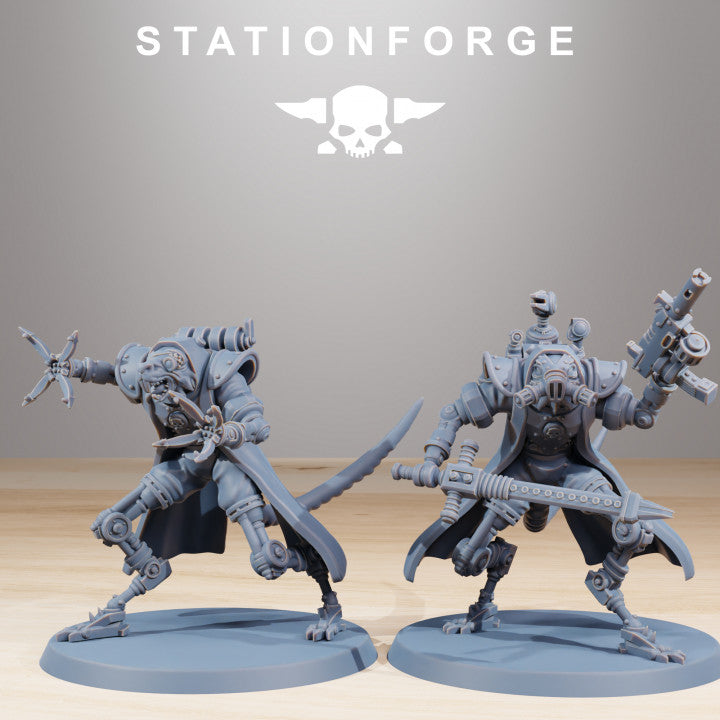 Tech Priests Raticus Curdsters (10 Units), 28mm heroic scale unpainted resin, view 4