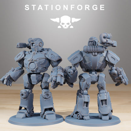 Scavenger Droitex MK3, Tech Priests proxy miniature, 28mm heroic scale unpainted resin, view 4