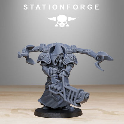 Tech Priests Scavenger Volatiles Infantry (10 Units), 28mm heroic scale unpainted resin, view 10
