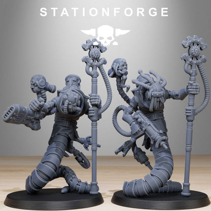 Tech Priests Scavenger Serpents (10 Units), 28mm heroic scale unpainted resin, view 4