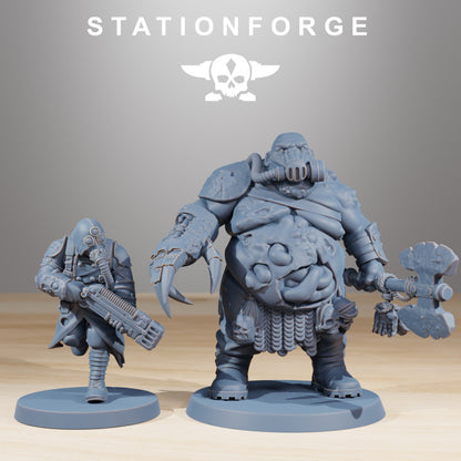 Dark Space Knights Guard Tomentius, proxy miniature, infantry, 28mm heroic scale unpainted resin, view 6