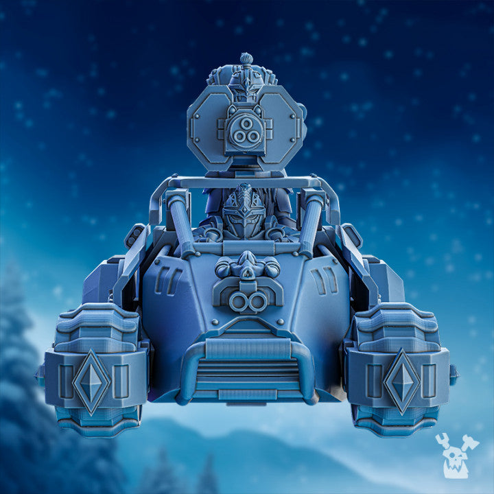 Wolf Knights Buggy, proxy miniature, vehicle, 28mm heroic scale unpainted resin, view 6