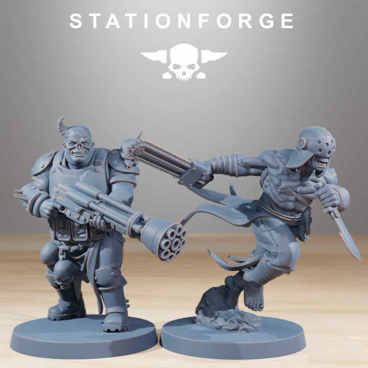 Dark Space Knights Guard Nomads, proxy miniature, infantry, 28mm heroic scale unpainted resin, view 7