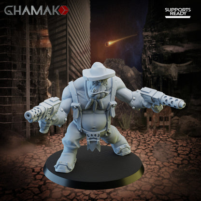 Orks Sharpshotah Squad (5 Units), proxy miniature, 28mm heroic scale unpainted resin, view 6