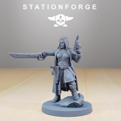 The Duchess, Imperial Army proxy miniature, character, 28mm heroic scale unpainted resin