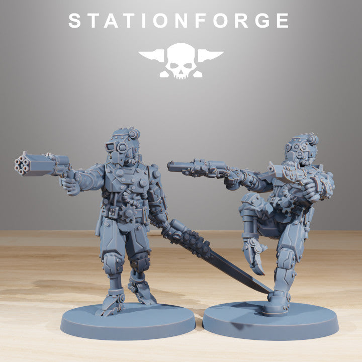 Tech Priests Scavenger Security Patrol (10 Units), 28mm heroic scale unpainted resin, view 5