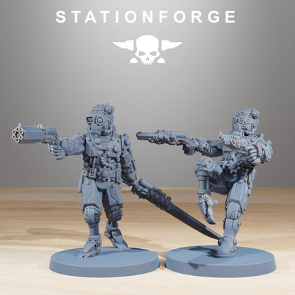 Tech Priests Scavenger Security Patrol (10 Units), 28mm heroic scale unpainted resin, view 5