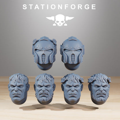 Space Knights Archon Sir Thalion V1, proxy miniature, character, 28mm heroic scale unpainted resin, view 2