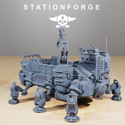 Scavenger Transport Tank, Tech Priests proxy miniature, 28mm heroic scale unpainted resin, view 3