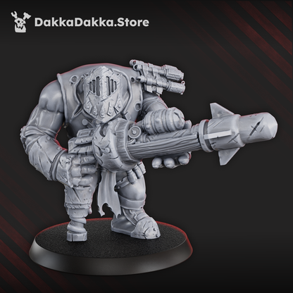 Orks Boombo Boy, proxy miniature, 28mm heroic scale unpainted resin, view 4