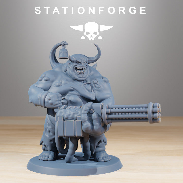 Dark Space Knights Guard Walkers (11 Units), proxy miniature, squad, 28mm heroic scale unpainted resin, view 7