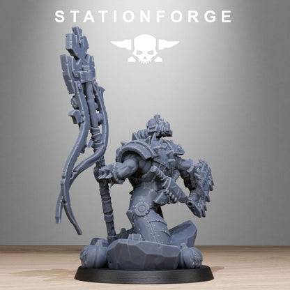 Orks Boo Basher, proxy miniature, 28mm heroic scale unpainted resin, view 5