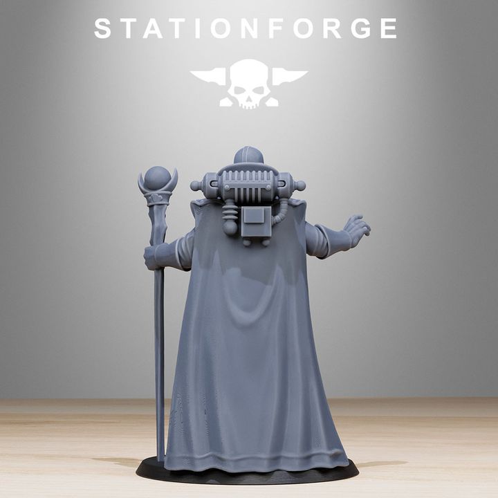 Inquisition Elder, 28mm heroic scale unpainted resin, view 4