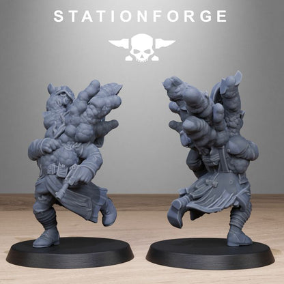Grim Guard Objective Markers, Imperial Army proxy miniature, infantry, 28mm heroic scale unpainted resin, view 5