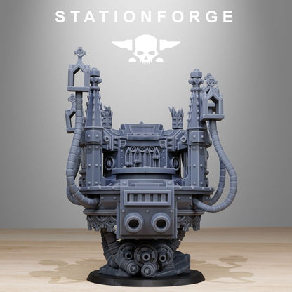 Imperial Army Pulpit, proxy miniature, 28mm heroic scale unpainted resin, view 4