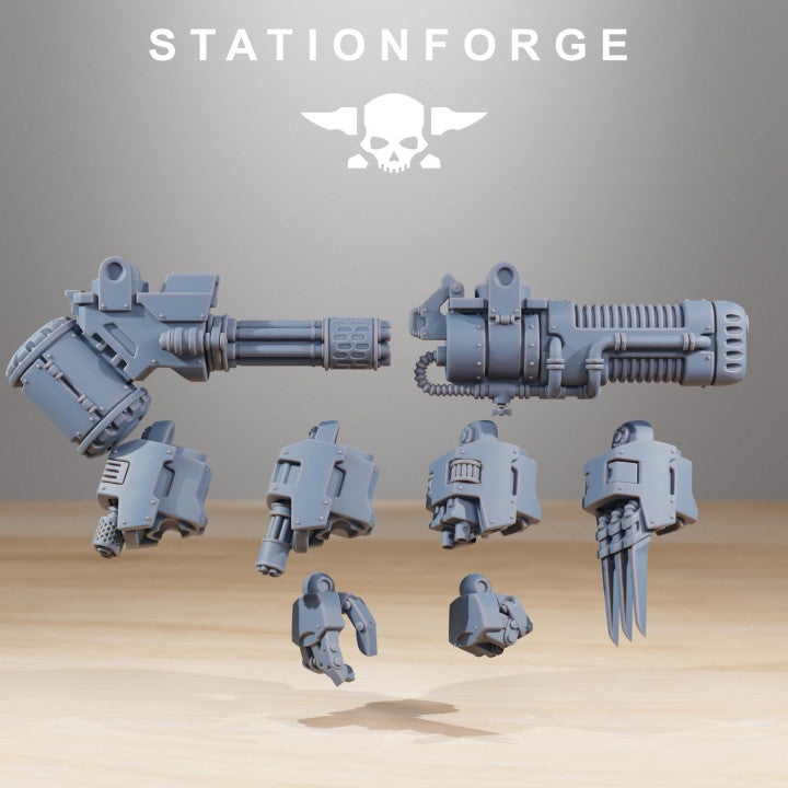 Space Knights Dreadstorm, proxy miniature, walker, 28mm heroic scale unpainted resin, view 4