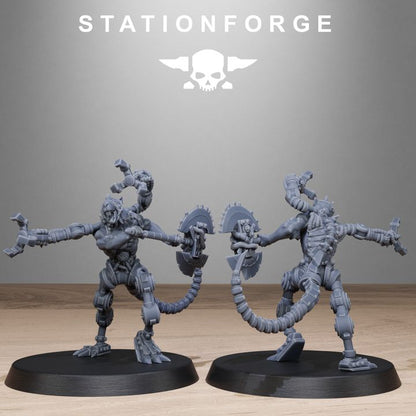 Raticus Technoclaw, Tech Priests proxy miniature, 28mm heroic scale unpainted resin, view 10