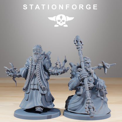 Tech Priests Forager Preachers (10 Units), 28mm heroic scale unpainted resin, view 7