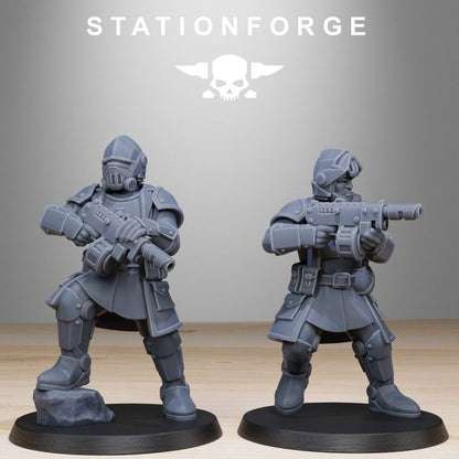 Imperial Army Royal Guard Patrol (10 Units), 28mm heroic scale unpainted resin, view 3