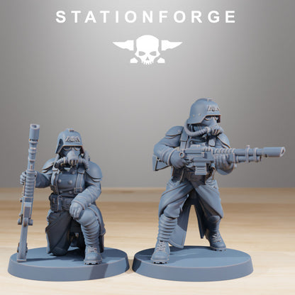 Grim Guard Sisters Of War, Imperial Army proxy miniature, infantry, 28mm heroic scale unpainted resin, view 6