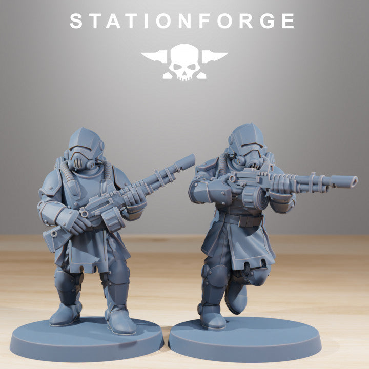 Imperial Army Royal Guard Infantry V2 (20 Units), 28mm heroic scale unpainted resin, view 3