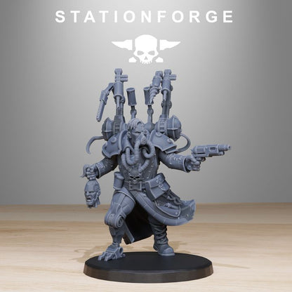 Imperial Ivan Kruck, Dark Space Knights proxy miniature, 28mm heroic scale unpainted resin, view 6