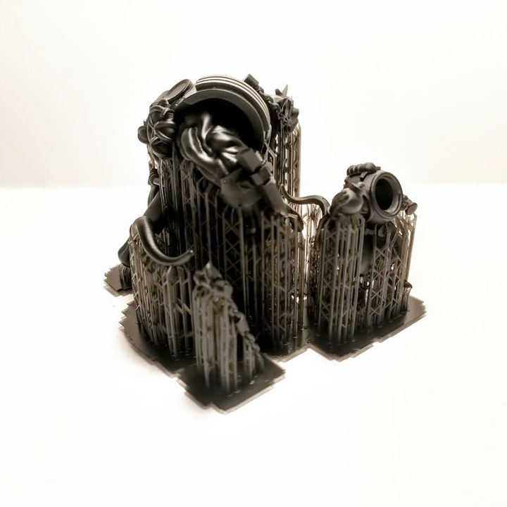 Tech Priests Gargant Digger, 28mm heroic scale unpainted resin, view 4