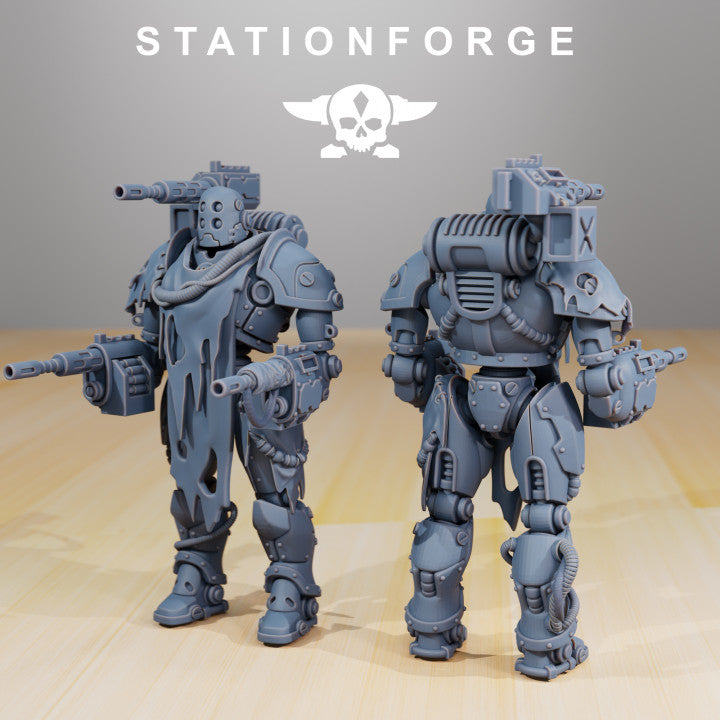 Scavenger Droitex MK2, Tech Priests proxy miniature, 28mm heroic scale unpainted resin, view 4