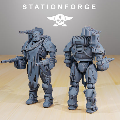 Scavenger Droitex MK2, Tech Priests proxy miniature, 28mm heroic scale unpainted resin, view 4