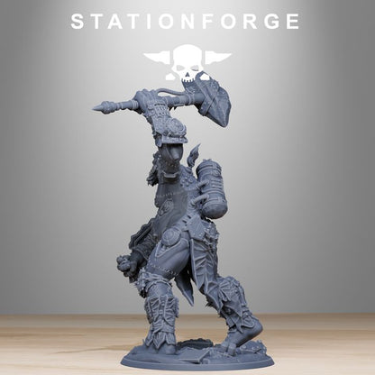 Dark Space Knights Giant Fagrog, proxy miniature, 28mm heroic scale unpainted resin, view 3