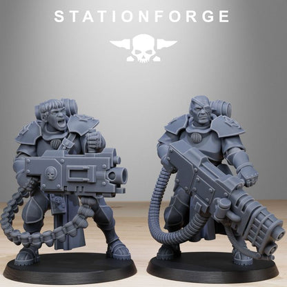 Imperial Army Brotherhood, proxy miniature, 28mm heroic scale unpainted resin, view 4